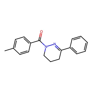 (4-methylphenyl)[3-phenyl-5,6-dihydro-1(4H)-pyridazinyl]methanone structure