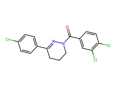 [3-(4-chlorophenyl)-5,6-dihydro-1(4H)-pyridazinyl](3,4-dichlorophenyl)methanone structure