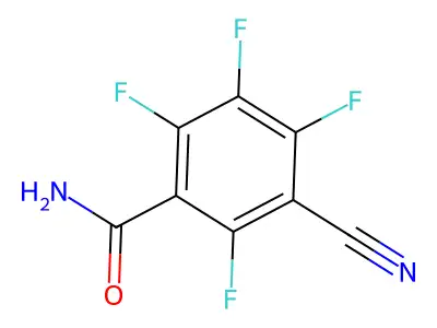3-Cyano-2,4,5,6-tetrafluorobenzamide structure