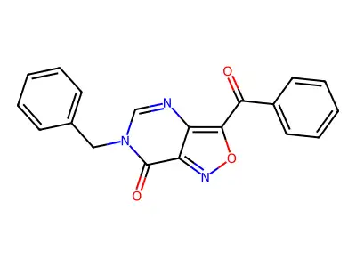 Isoxazolo(4,3-d)pyrimidin-7(6H)-one, 3-benzoyl-6-(phenylmethyl)- structure