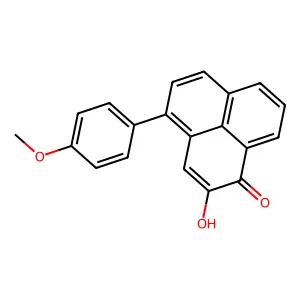 2-hydroxy-4-(4-methoxyphenyl)-1H-phenalen-1-one structure