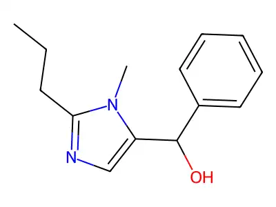 (3-Methyl-2-propylimidazol-4-yl)-phenylmethanol structure