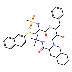 Saquinavir/Nelfinavir deriv. 13 structure