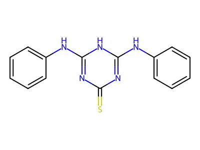 4,6-Dianilino-1,3,5-triazine-2(1H)-thione structure