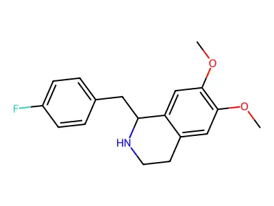 1-(4-Fluoro-benzyl)-6,7-dimethoxy-1,2,3,4-tetrahydro-isoquinoline structure