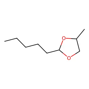 4-Methyl-2-pentyl-1,3-dioxolane structure