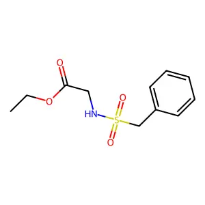 Ethyl 2-{[benzylsulfonyl]amino}acetate structure