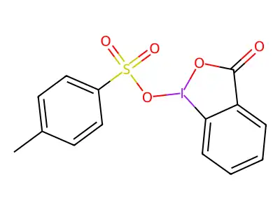 1-[[(4-Methylphenyl)sulphonyl]oxy]-1,2-benziodoxol-3(1H)-one structure