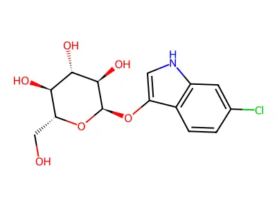6-Chloro-1H-indol-3-yl alpha-D-glucopyranoside structure