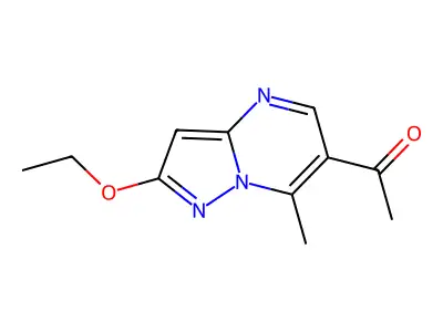 1-(2-Ethoxy-7-methylpyrazolo[1,5-a]pyrimidin-6-yl)ethanone structure