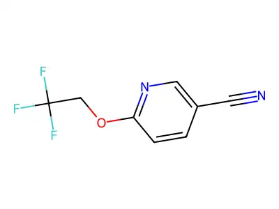 6-(2,2,2-Trifluoroethoxy)pyridine-3-carbonitrile structure