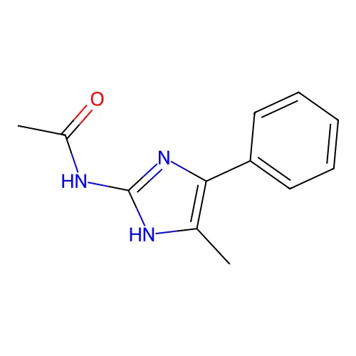 N-(4-Methyl-5-phenyl-1H-imidazol-2-YL)acetamide structure