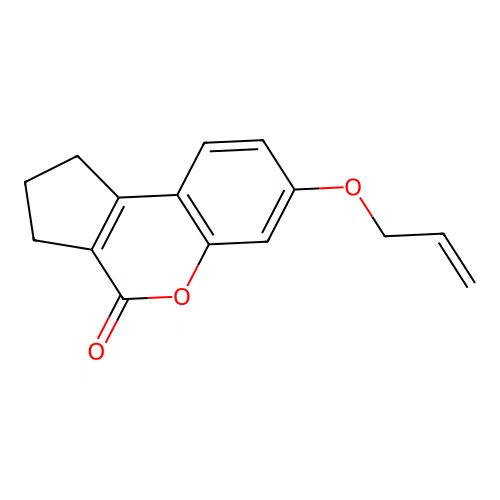 7-(allyloxy)-2,3-dihydrocyclopenta[c]chromen-4(1H)-one structure