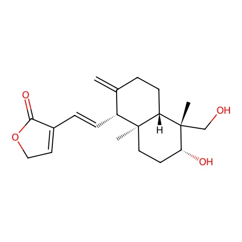14-Deoxy-11,12-dehydroandrographolide structure
