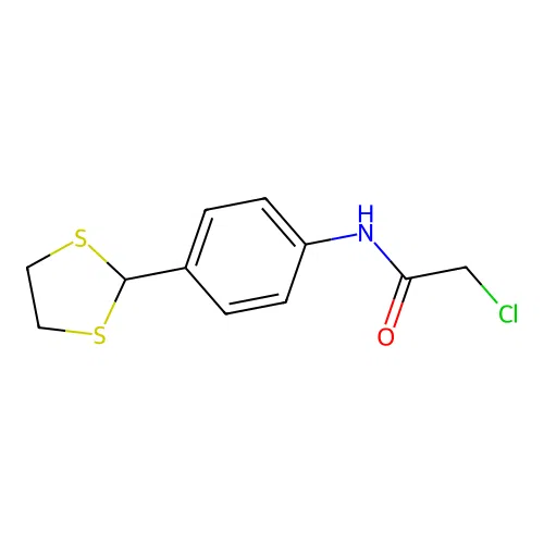 N1-[4-(1,3-dithiolan-2-yl)phenyl]-2-chloroacetamide structure