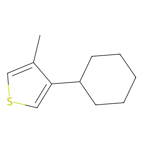 3-Cyclohexyl-4-methylthiophene structure