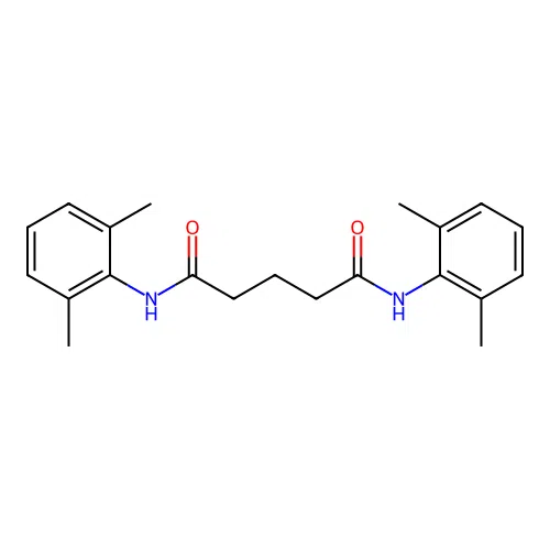 N,N'-bis(2,6-dimethylphenyl)pentanediamide structure