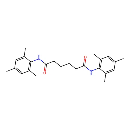 N,N'-dimesitylhexanediamide structure