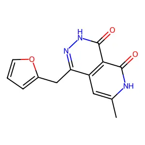 1-(2-Furylmethyl)-7-methylpyrido[3,4-d]pyridazine-4,5(3H,6H)-dione structure