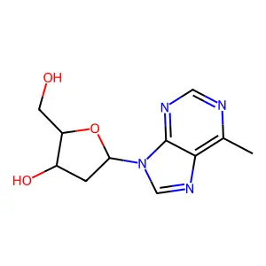 6-Methylpurine 2'-deoxyriboside structure