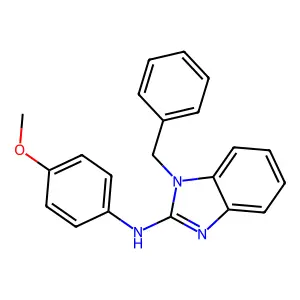 1-Benzyl-N-(4-methoxyphenyl)-1H-benzo[d]imidazol-2-amine structure