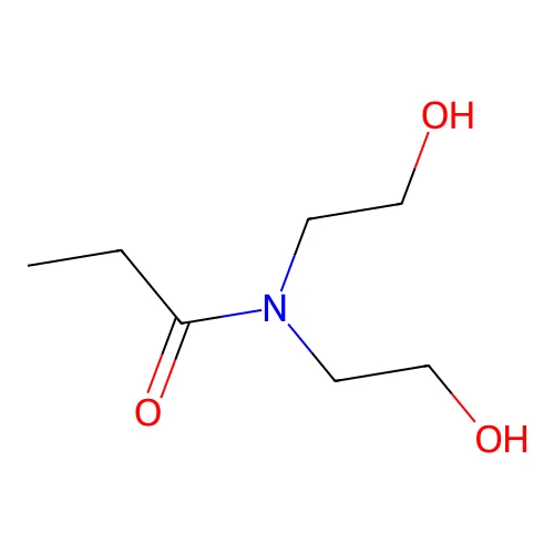 N-bis(2-hydroxyethyl)propanamide structure