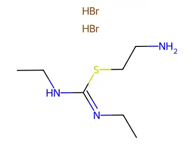 Pseudourea, 2-(2-aminoethyl)-1,3-diethyl-2-thio-, dihydrobromide structure