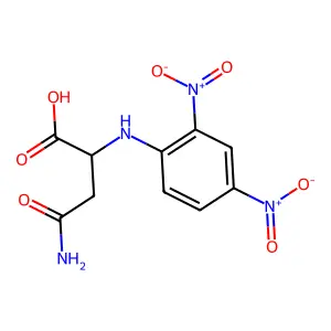 N2-(2,4-dinitrophenyl)-L-asparagine structure