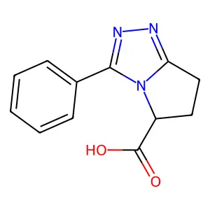 3-phenyl-6,7-dihydro-5H-pyrrolo[2,1-c][1,2,4]triazole-5-carboxylic acid structure