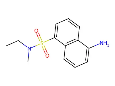 5-amino-N-ethyl-N-methylnaphthalene-1-sulfonamide structure
