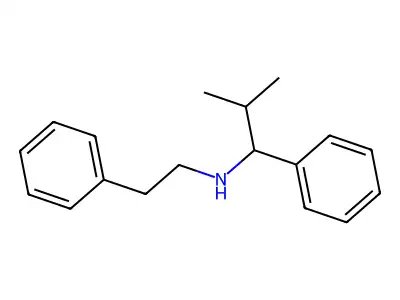(2-Methyl-1-phenylpropyl)(2-phenylethyl)amine structure