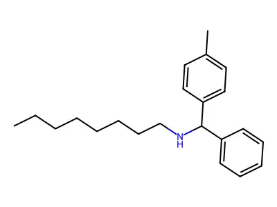 [(4-Methylphenyl)(phenyl)methyl](octyl)amine structure