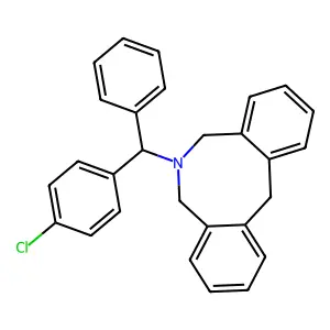 Dibenz(c,f)azocine, 5,6,7,12-tetrahydro-6-(p-chloro-alpha-phenylbenzyl)- structure