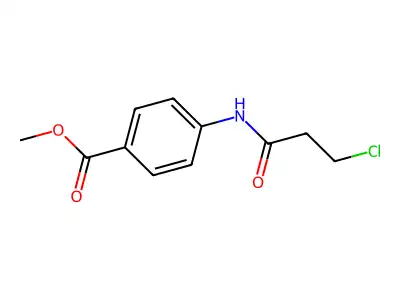 Methyl 4-[(3-chloropropanoyl)amino]benzoate structure