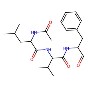 N-Acetyl-Leu-Val-Phe-al structure