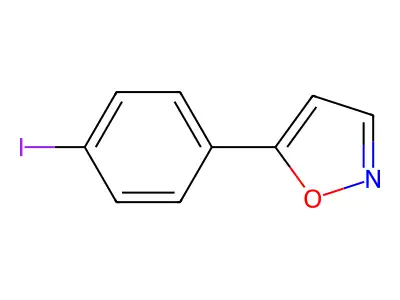 5-(4-Iodophenyl)isoxazole structure