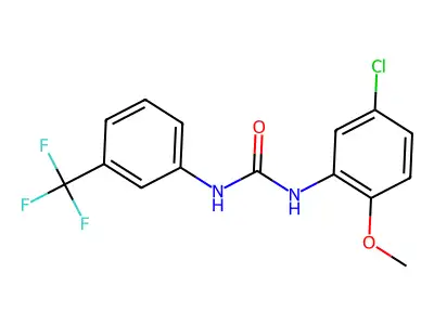N-(5-Chloro-2-methoxyphenyl)-N'-(3-(trifluoromethyl)phenyl)urea structure