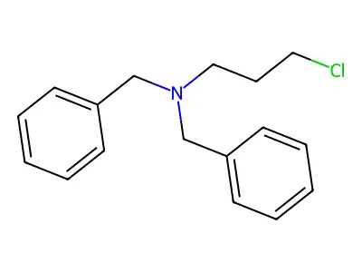N,N-dibenzyl-3-chloropropan-1-amine structure