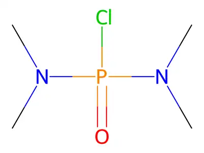 N,N,N',N'-Tetramethylphosphorodiamidic chloride structure