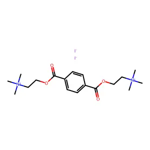 Choline, iodide, terephthalate (2:1) structure