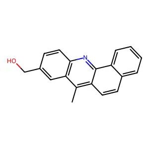9-Hydroxymethyl-7-methylbenz(c)acridine structure