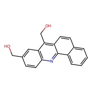7,9-Bis(hydroxymethyl)benz(c)acridine structure