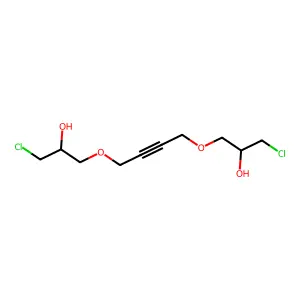 1,1'-[2-Butyne-1,4-diylbis(oxy)]bis[3-chloro-2-propanol] structure