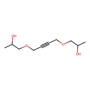 1,1'-(But-2-yne-1,4-diylbis(oxy))bispropan-2-ol structure