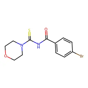 4-Bromo-N-(morpholine-4-carbonothioyl)benzamide structure