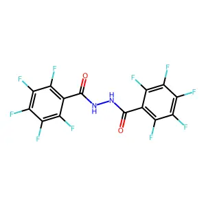 2,3,4,5,6-pentafluoro-N'-(2,3,4,5,6-pentafluorobenzoyl)benzohydrazide structure