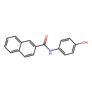 N-(4-hydroxyphenyl)naphthalene-2-carboxamide structure