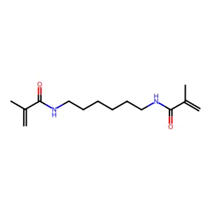 N,N'-(1,6-hexanediyl)bismethacrylamide structure