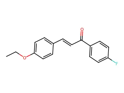 (2E)-3-(4-Ethoxyphenyl)-1-(4-fluorophenyl)prop-2-en-1-one structure