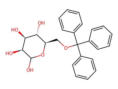 (3S,4S,5S,6R)-6-[(Triphenylmethoxy)methyl]oxane-2,3,4,5-tetrol structure